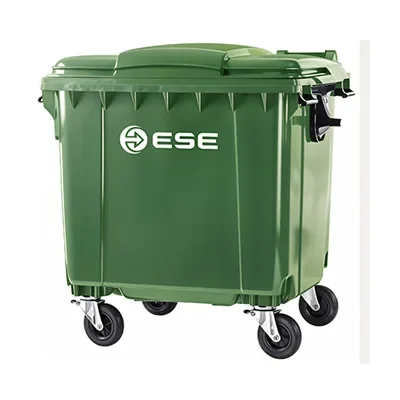 Ese Plastic Waste Bin Green 1100ltr